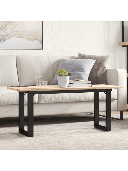 KOHVILAUD, O-RAAM, 110 X 40 X 45 CM, MÄNNIPUIT JA TERAS