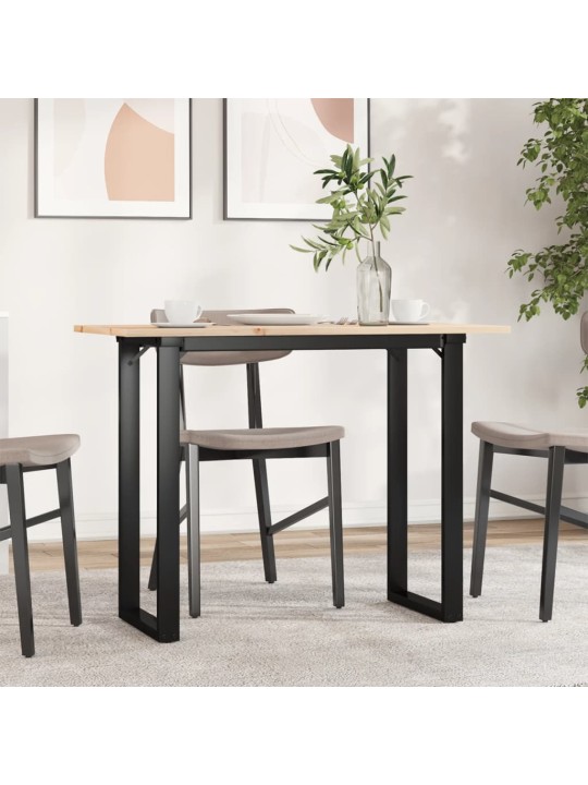 SÖÖGILAUD, O-RAAM, 100 X 50 X 75 CM, MÄNNIPUIT JA TERAS