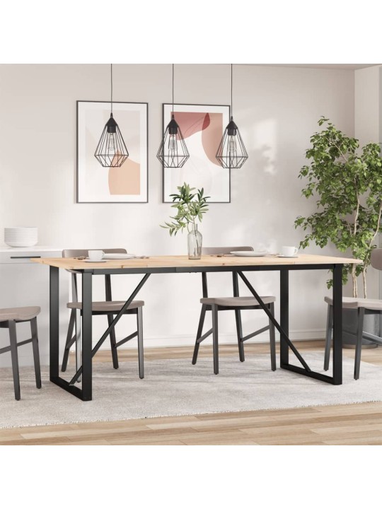 SÖÖGILAUD, O-RAAM, 180 X 90 X 75 CM, MÄNNIPUIT JA TERAS