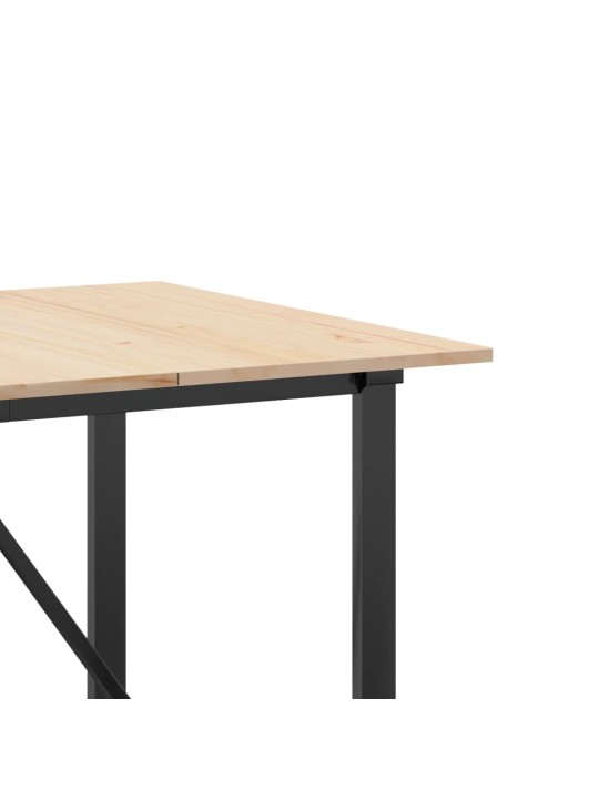 SÖÖGILAUD, O-RAAM, 180 X 90 X 75 CM, MÄNNIPUIT JA TERAS