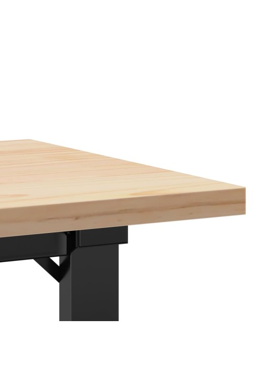KOHVILAUD, O-RAAM, 100 X 50 X 45,5 CM, MÄNNIPUIT JA TERAS