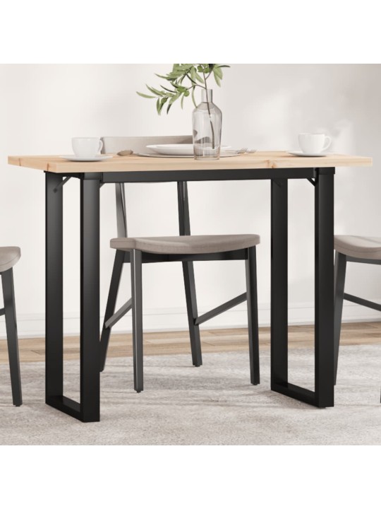SÖÖGILAUD, O-RAAM, 100 X 50 X 75,5 CM, MÄNNIPUIT JA TERAS
