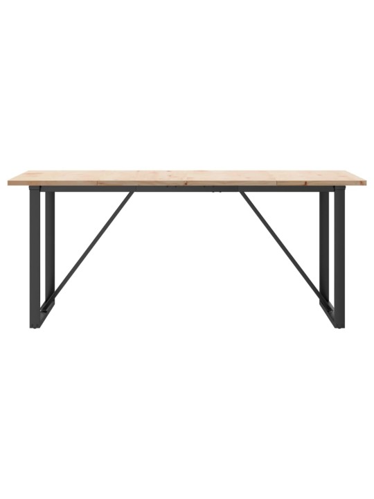 SÖÖGILAUD, O-RAAM, 180 X 90 X 75,5 CM, MÄNNIPUIT JA TERAS