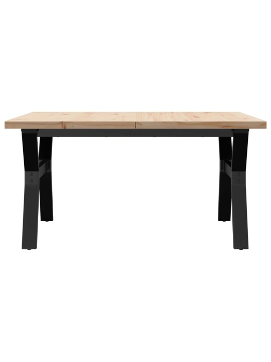 KOHVILAUD, Y-RAAM, 90 X 90 X 45,5 CM, MÄNNIPUIT JA TERAS