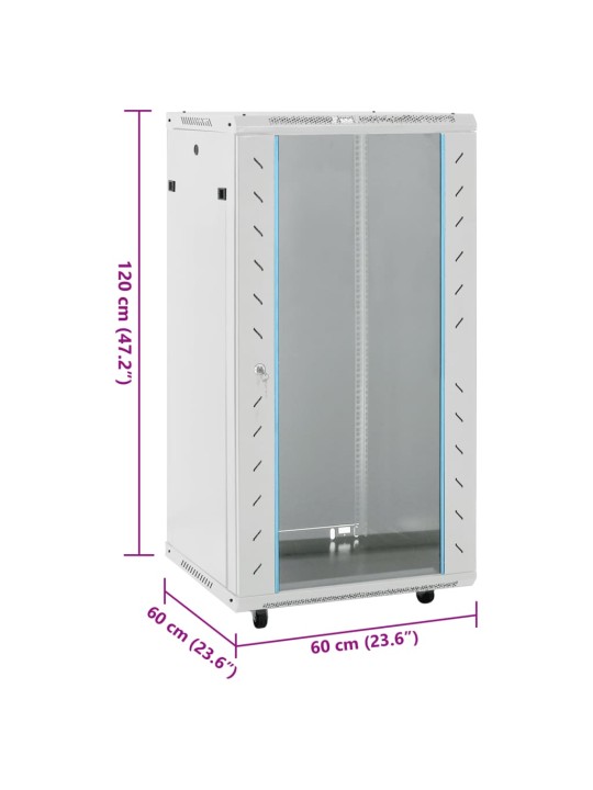 22u serverikapp pööratavate jalgadega, 19" ip20, 60x60x120 cm