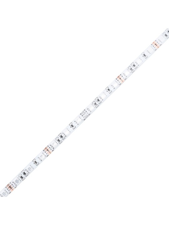 Kohvilaud LED-tuledega, valge, 90x50x30 cm