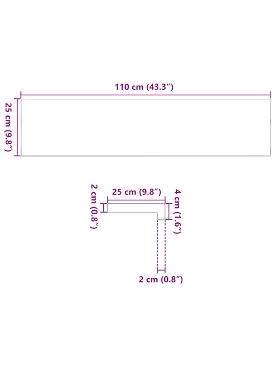 Trepiastmed 16 tk, 110x25x2 cm, töötlemata tammepuit