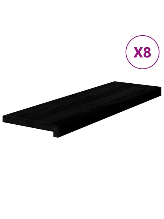 Trepiastmed 8 tk, tumepruun, 80x25x2 cm, tammepuit