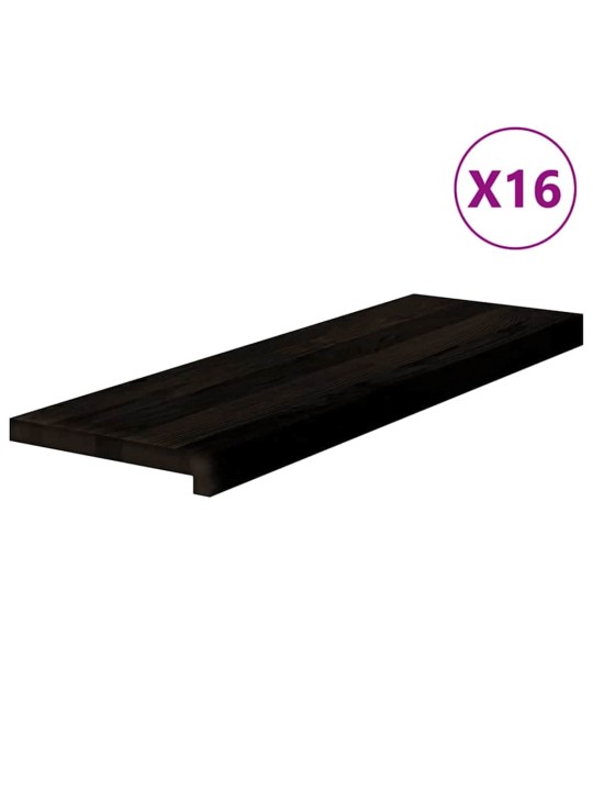 Trepiastmed 16 tk, tumepruun, 80x30x2 cm, tammepuit
