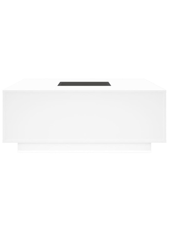 Kohvilaud LED-tuledega, valge, 100x100x40 cm