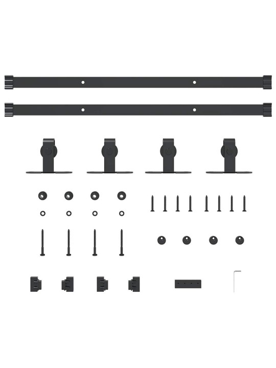 Lükandkapi uksekomplekt 122 cm süsinikterasest