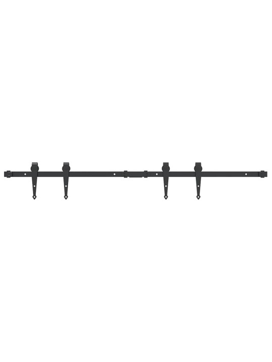 LÜKANDKAPI UKSEKOMPLEKT 122 CM SÜSINIKTERASEST