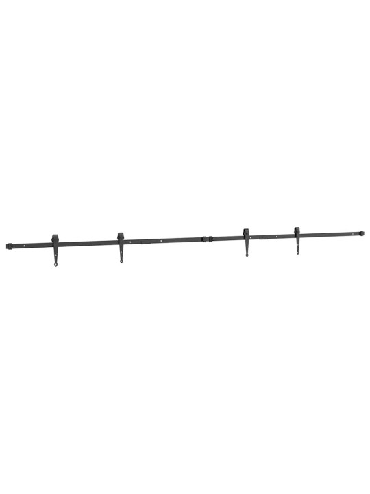 LÜKANDKAPI UKSEKOMPLEKT 244 CM SÜSINIKTERASEST