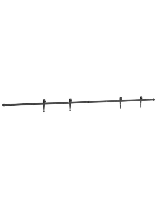 LÜKANDKAPI UKSEKOMPLEKT 244 CM SÜSINIKTERASEST