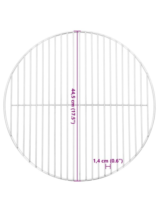 Ümmargune grillrest, ø44,5 cm, 304 roostevaba teras