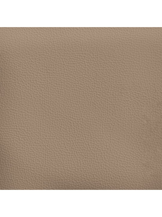 Kontinentaalvoodi madratsiga, cappuccino, 120x200 cm, kunstnahk