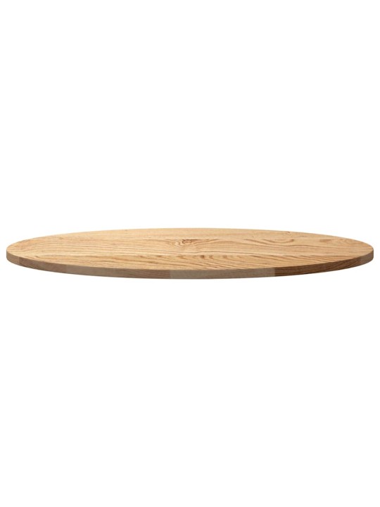LAUAPLAAT 80X40X2 CM TÄISPUIDUST TAMM OVAALNE