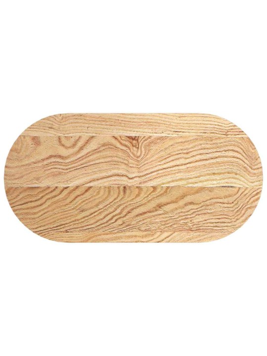 LAUAPLAAT 80X40X2 CM TÄISPUIDUST TAMM OVAALNE