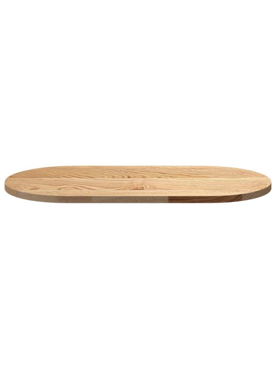 LAUAPLAAT 80X40X2 CM TÄISPUIDUST TAMM OVAALNE