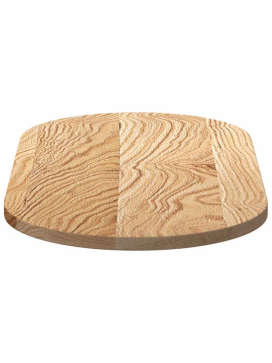 LAUAPLAAT 80X40X2 CM TÄISPUIDUST TAMM OVAALNE