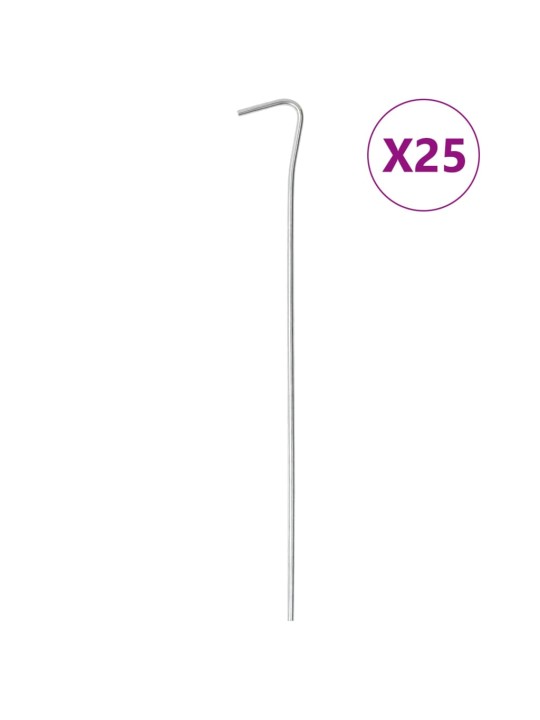 Telgivaiad 25 tk, 23 cm ø3 mm, tsingitud teras