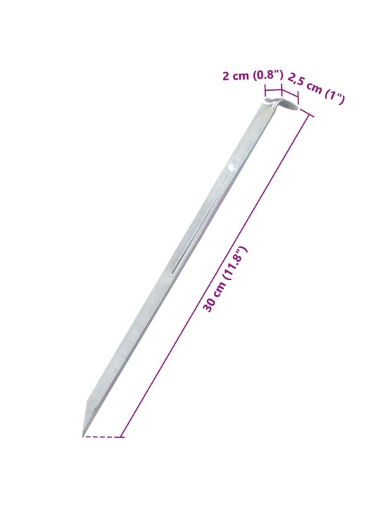 TELGIVAIAD 24 TK, 30 CM Ø20 MM, TSINGITUD TERAS
