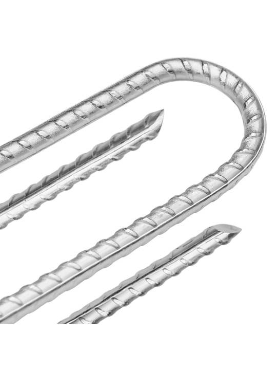 U-KUJULISED TELGIVAIAD 12 TK, 30 CM Ø7 MM, TSINGITUD TERAS