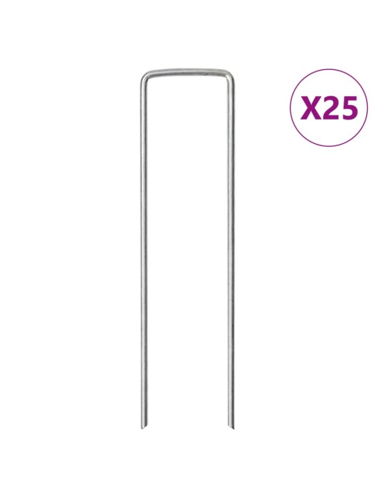U-KUJULISED MAAVAIAD 25 TK, 15 X 3,5 CM, TSINGITUD TERAS
