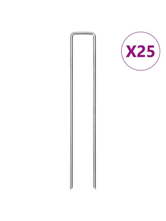 U-KUJULISED MAAVAIAD 25 TK, 20X4 CM, TSINGITUD TERAS