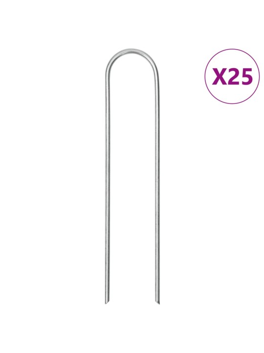 U-KUJULISED MAAVAIAD 25 TK, 15 X 3,5 CM, TSINGITUD TERAS