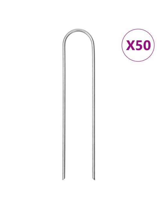 U-KUJULISED MAAVAIAD 50 TK, 15 X 3,5 CM, TSINGITUD TERAS