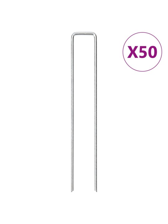 U-KUJULISED MAAVAIAD 50 TK, 20X3,5 CM, TSINGITUD TERAS