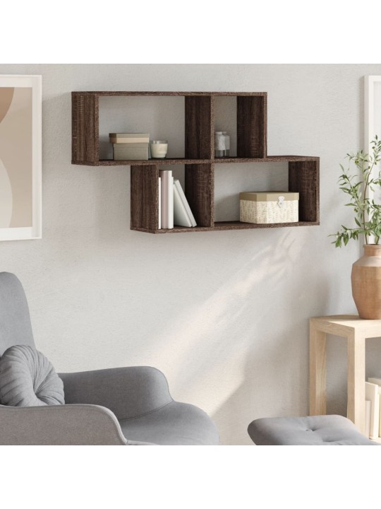 SEINARIIUL, PRUUN TAMM, 100 X 20 X 53 CM, TEHISPUIT