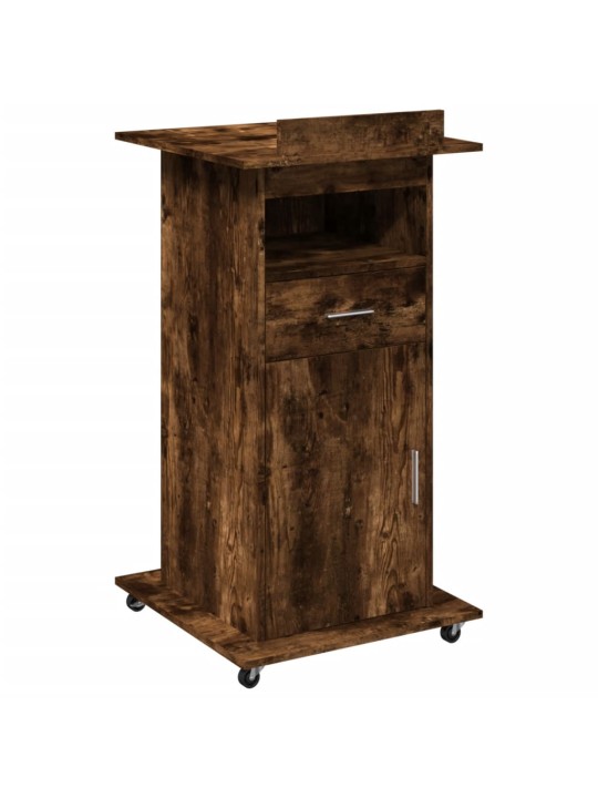 KÕNEPULT RATASTE JA SAHTLIGA, SUITSUTAMM 55X55X107 CM TEHISPUIT