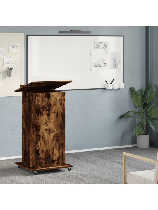 KÕNEPULT RATASTE JA SAHTLIGA, SUITSUTAMM 55X55X107 CM TEHISPUIT