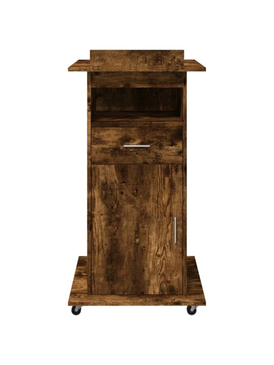 KÕNEPULT RATASTE JA SAHTLIGA, SUITSUTAMM 55X55X107 CM TEHISPUIT