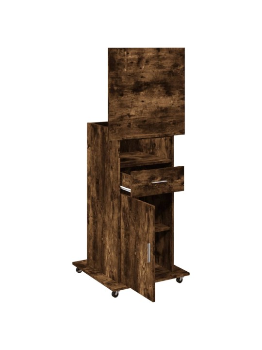 KÕNEPULT RATASTE JA SAHTLIGA, SUITSUTAMM 55X55X107 CM TEHISPUIT