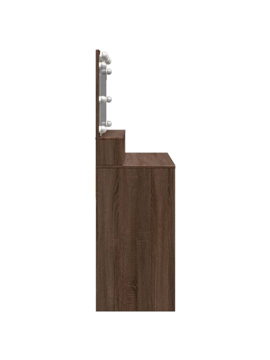 TUALETTLAUD LEDIGA, PRUUN TAMM, 80X41X134,5 CM