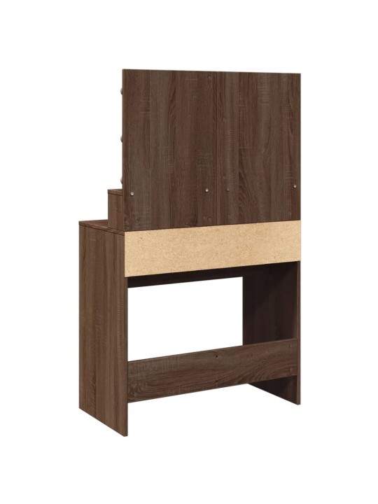 TUALETTLAUD LEDIGA, PRUUN TAMM, 80X41X134,5 CM