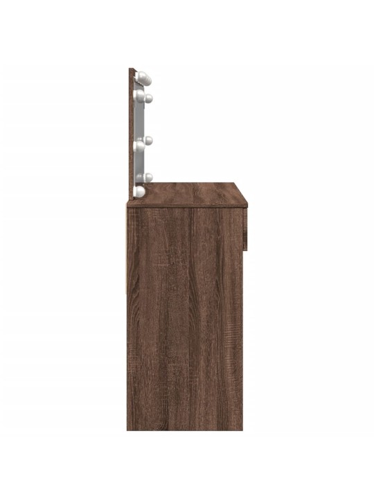 TUALETTLAUD LEDIGA, PRUUN TAMM, 100X40X120 CM