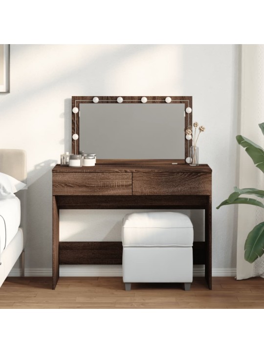 TUALETTLAUD LEDIGA, PRUUN TAMM, 100X40X120 CM