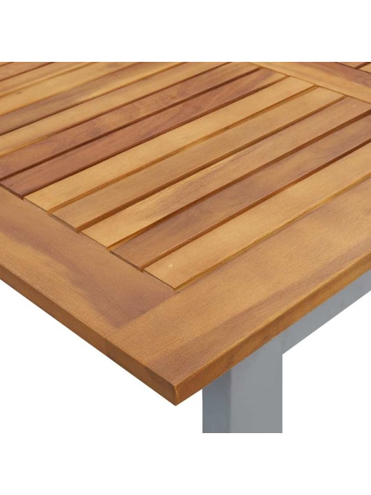 Aia söögilaudade komplekt 5 tk hall ja pruun 140 x 80 x 75 cm