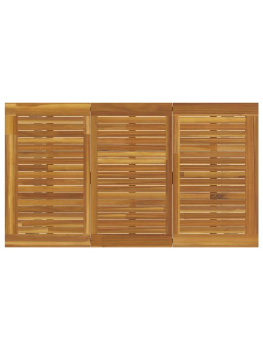 Aia söögilaudade komplekt 5 tk hall ja pruun 140 x 80 x 75 cm