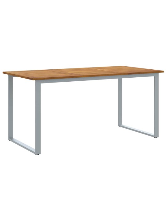 Aia söögilaudade komplekt 7 tk hall ja pruun 160 x 80 x 75 cm