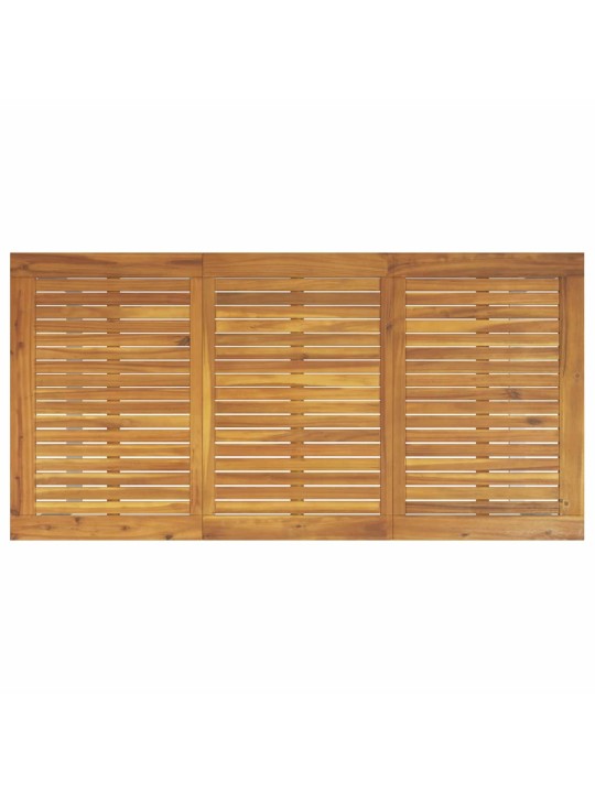 Aia söögilaudade komplekt 7 tk hall ja pruun 160 x 80 x 75 cm