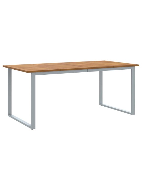 Aia söögilaudade komplekt 7 tk hall ja pruun 180 x 90 x 75 cm