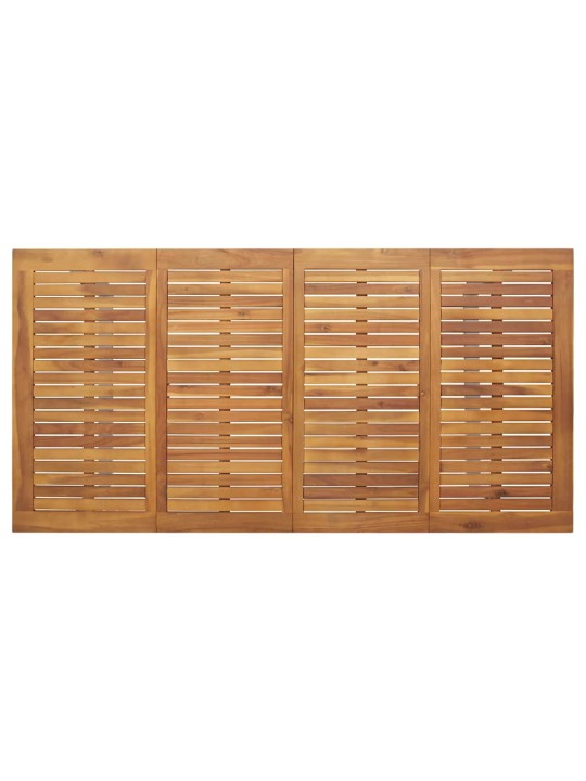 Aia söögilaudade komplekt 7 tk hall ja pruun 180 x 90 x 75 cm