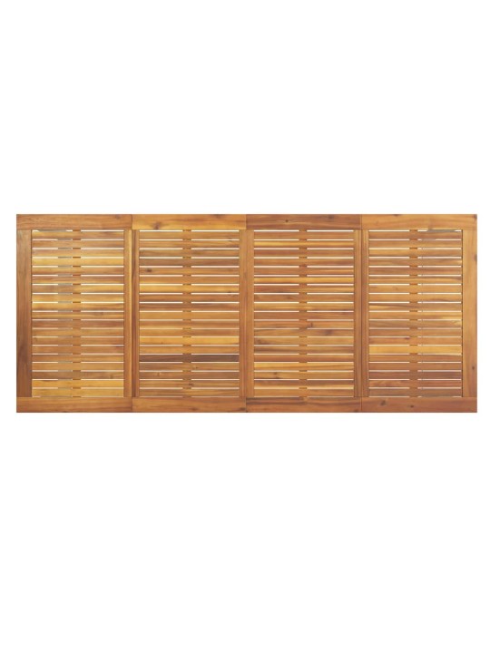 Aia söögilaudade komplekt 7 tk hall ja pruun 200 x 90 x 75 cm