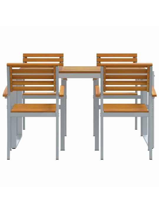 Aia söögilaudade komplekt 5 tk hall ja pruun