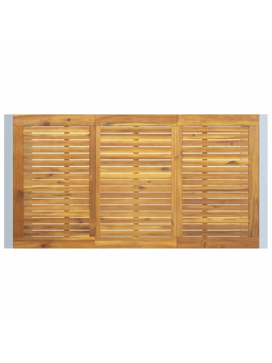 Aia söögilaudade komplekt 5 tk hall ja pruun 160 x 80 x 75 cm